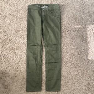 Prana green jeans size 6/28